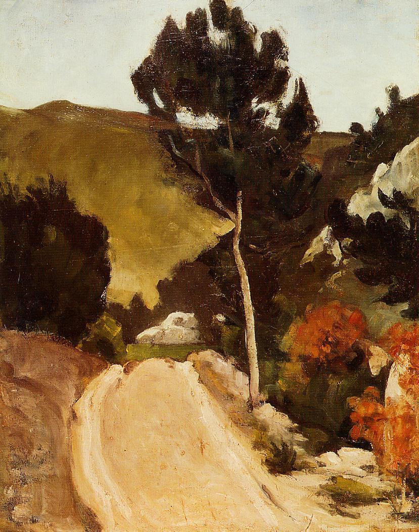 Road in Provence (1868) Paul Cézanne tablo - Dekolata