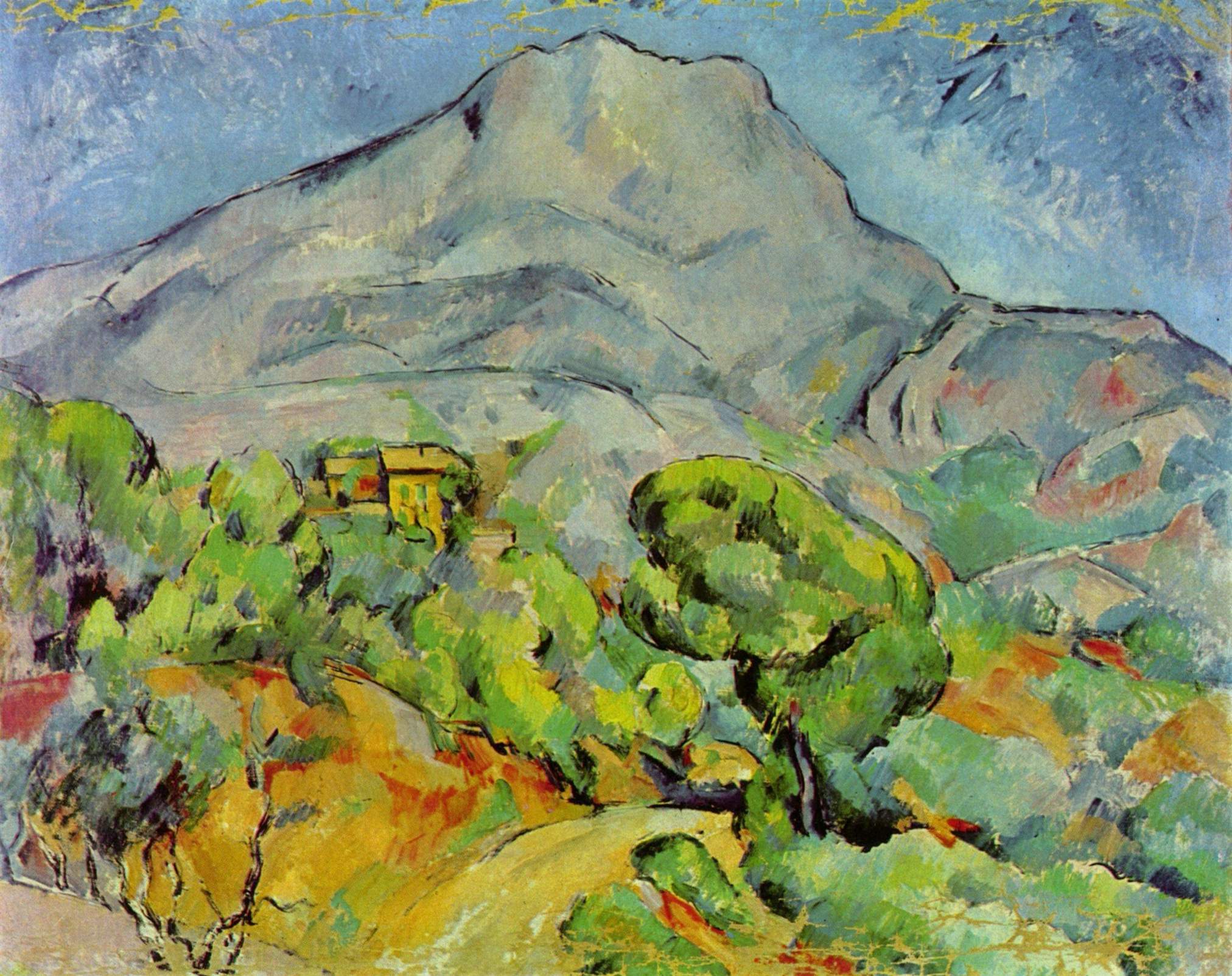 Road near Mont Sainte Victoire (1902) – Paul Cézanne Tablo