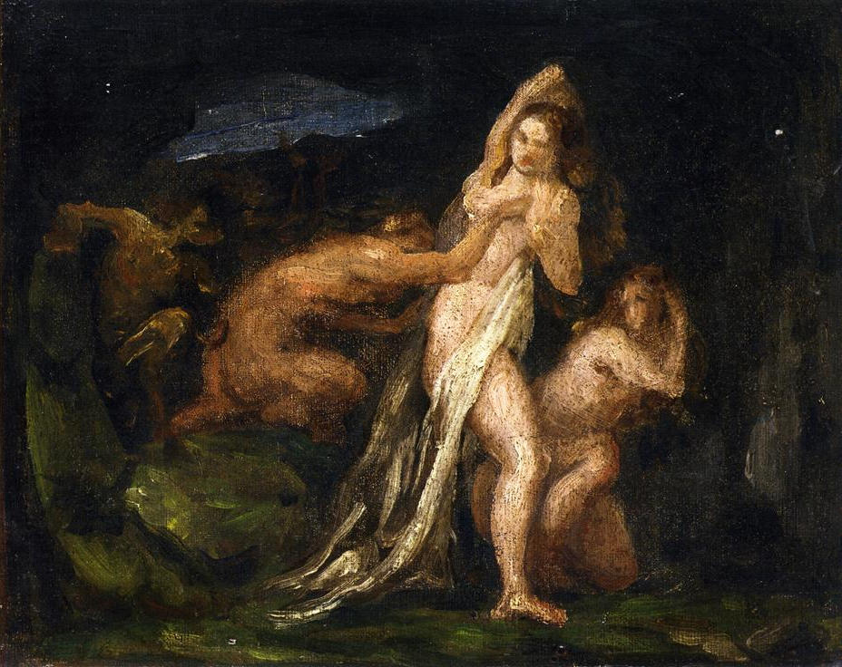 Satyres and Nymphs (1867) Paul Cézanne tablo - Dekolata