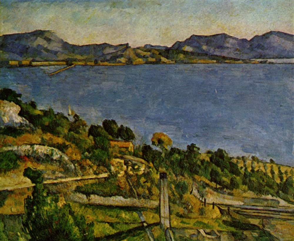 Sea at L'Estaque (1885) Paul Cézanne tablo - Dekolata