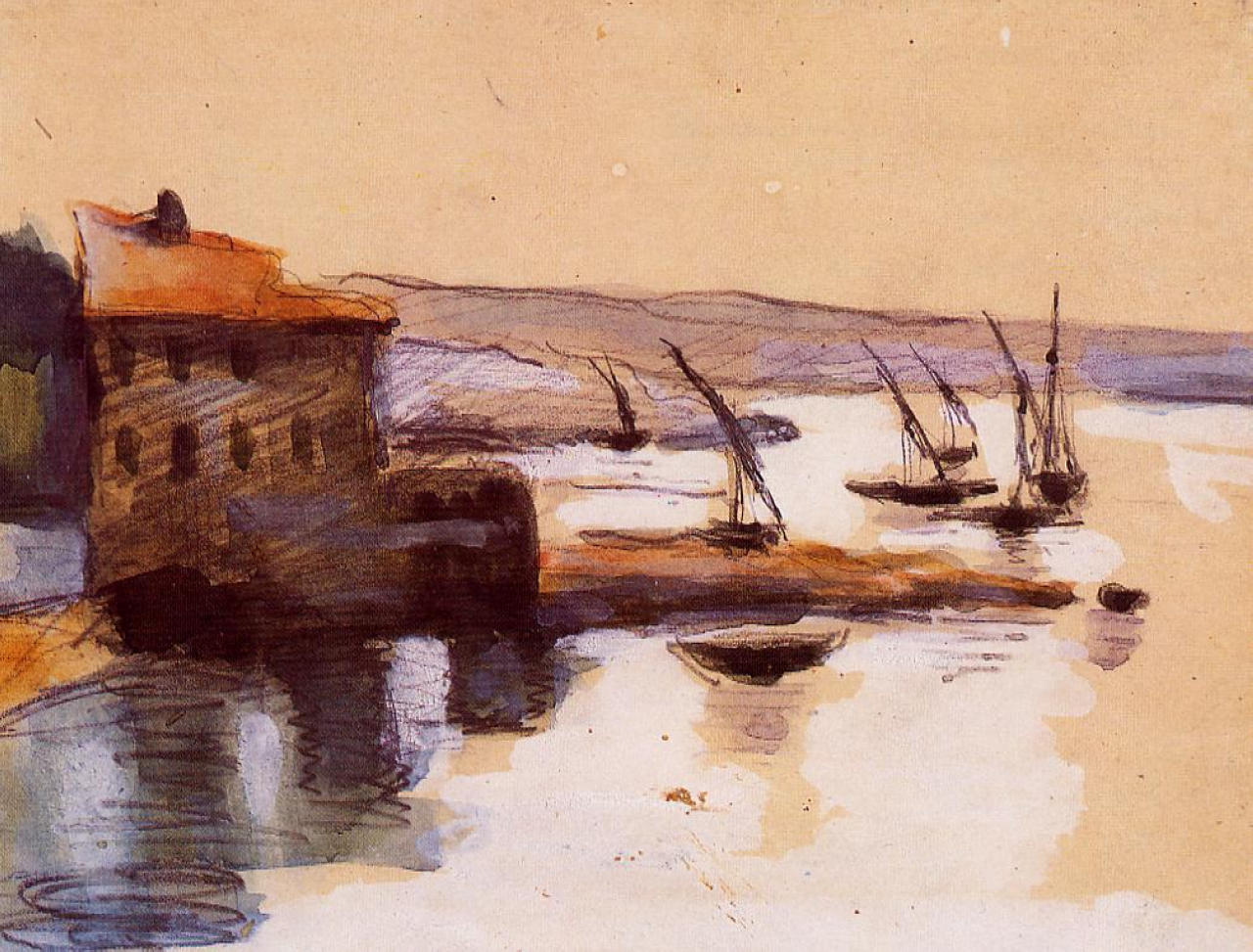 Seascape (1864) Paul Cézanne tablo - Dekolata