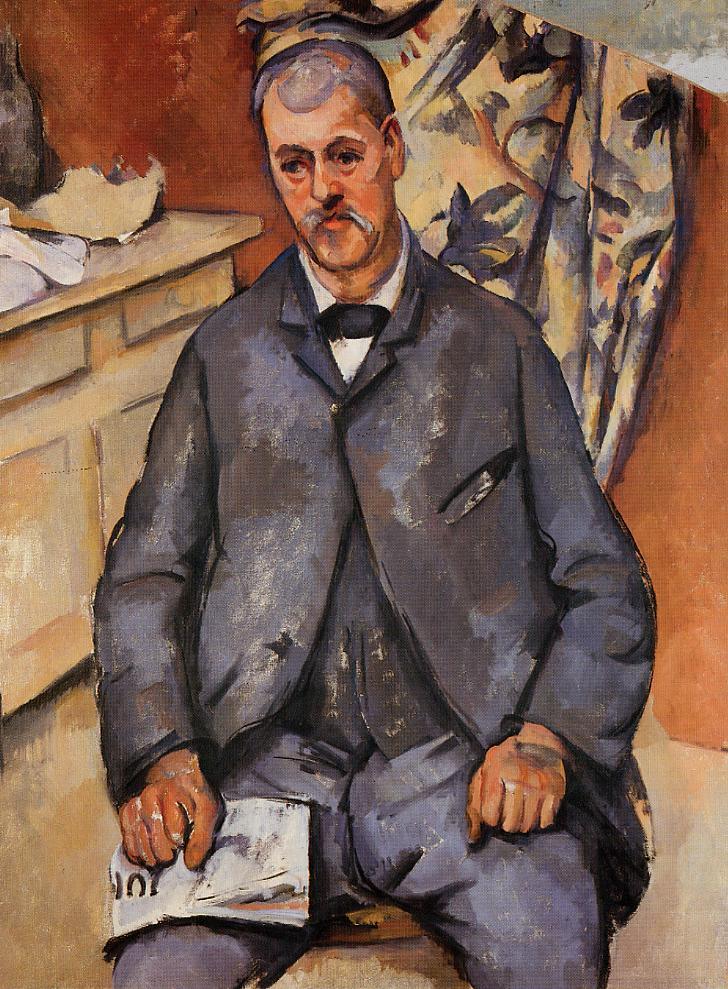 Seated Man (1900) Paul Cézanne tablo - Dekolata