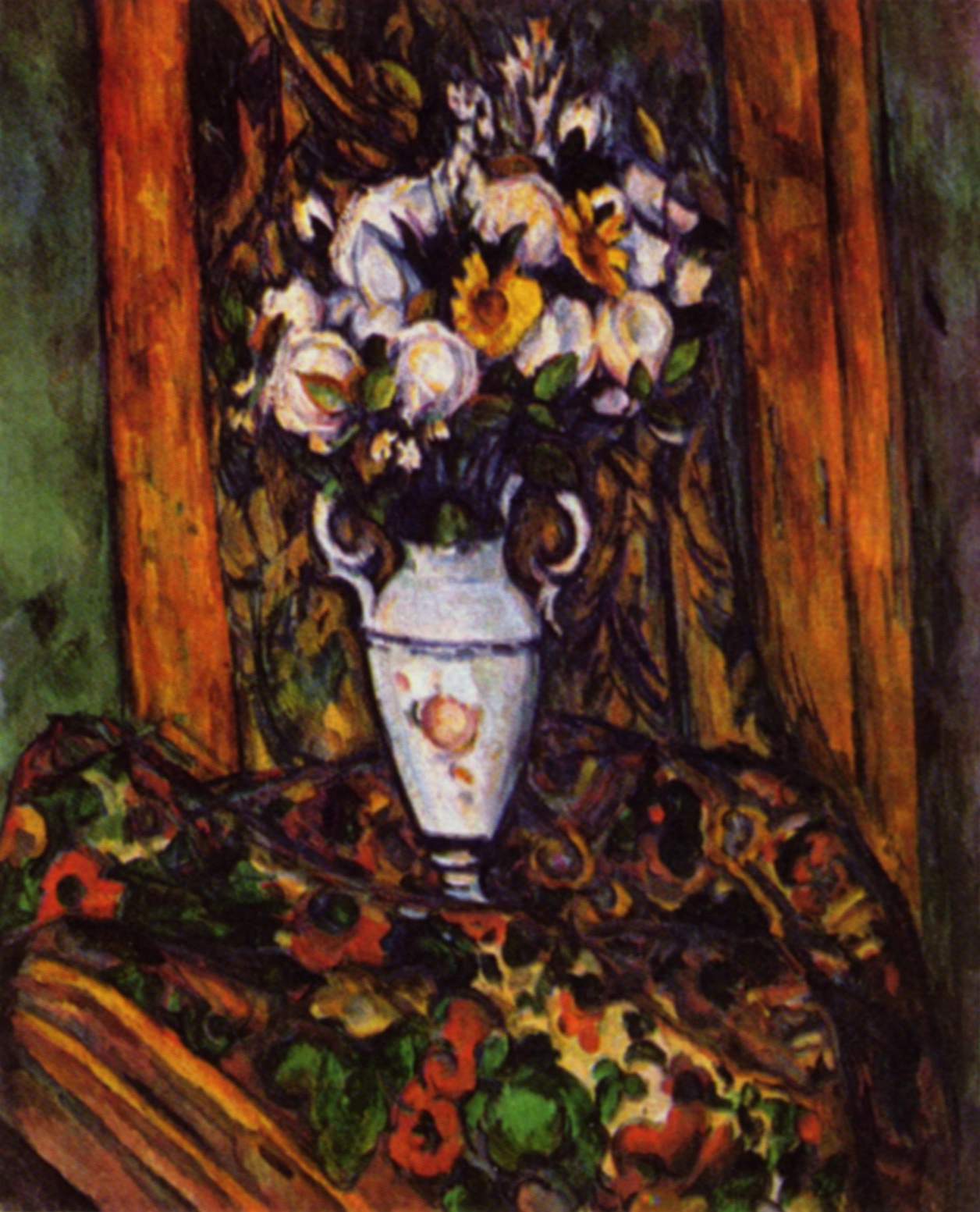 Still Life, Vase with Flowers (1903) – Paul Cézanne Tablo