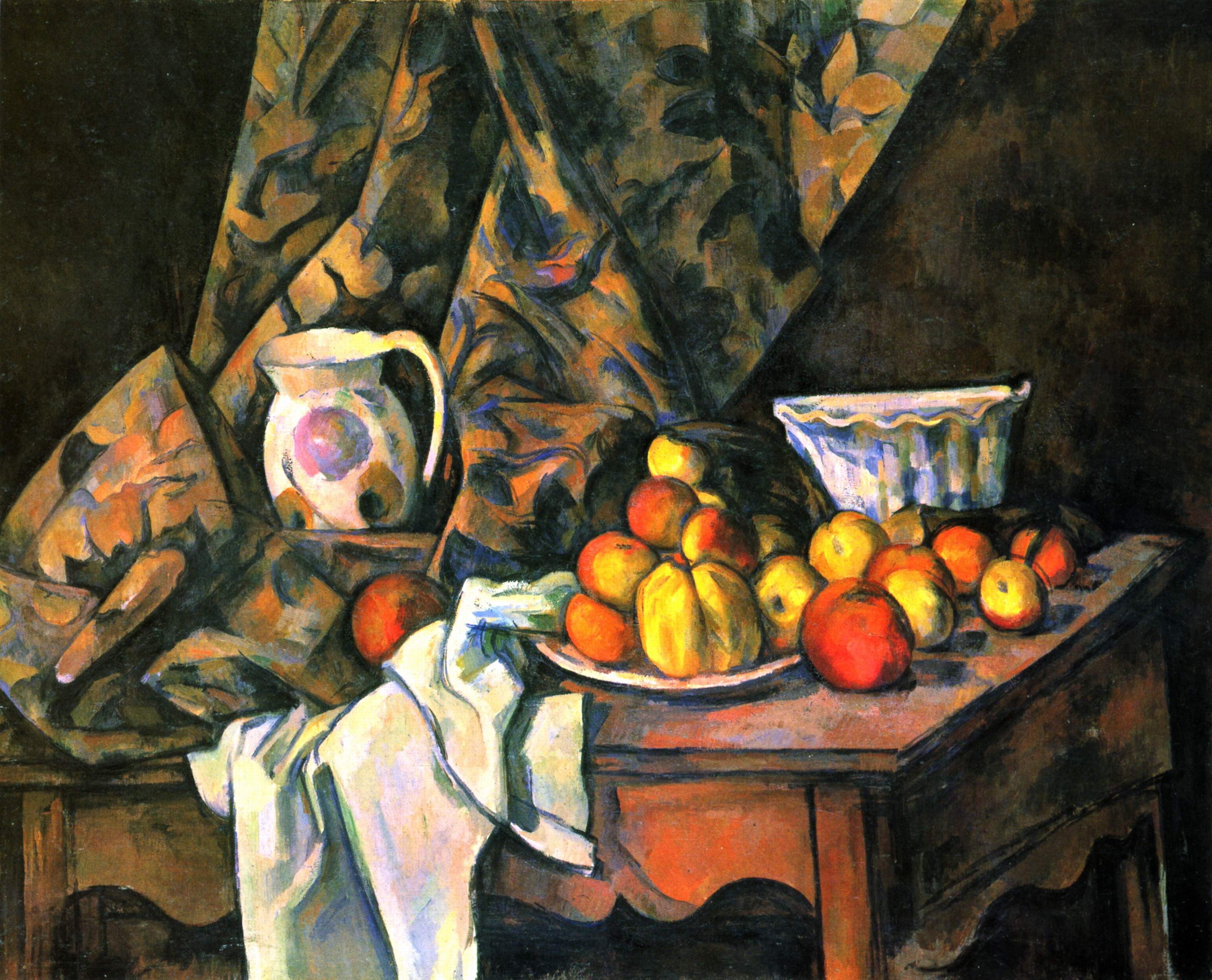 Still Life with Flower Holder (1905) Paul Cézanne tablo - Dekolata