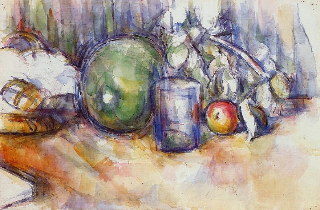 Still Life with Green Melon (1906) Paul Cézanne tablo - Dekolata