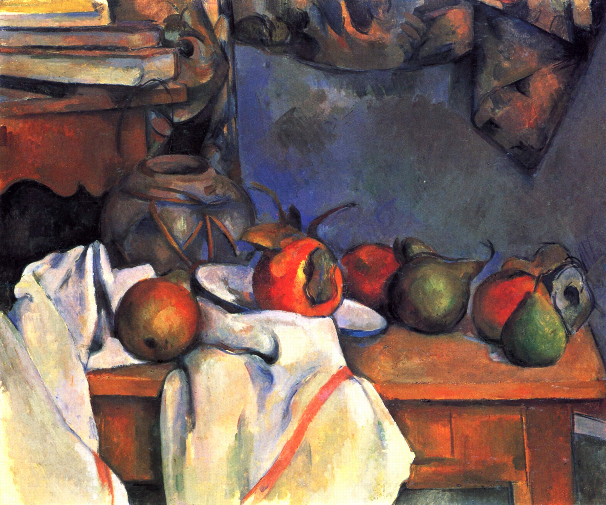 Still Life with Pomegranate and Pears (1893) Paul Cézanne tablo - Dekolata