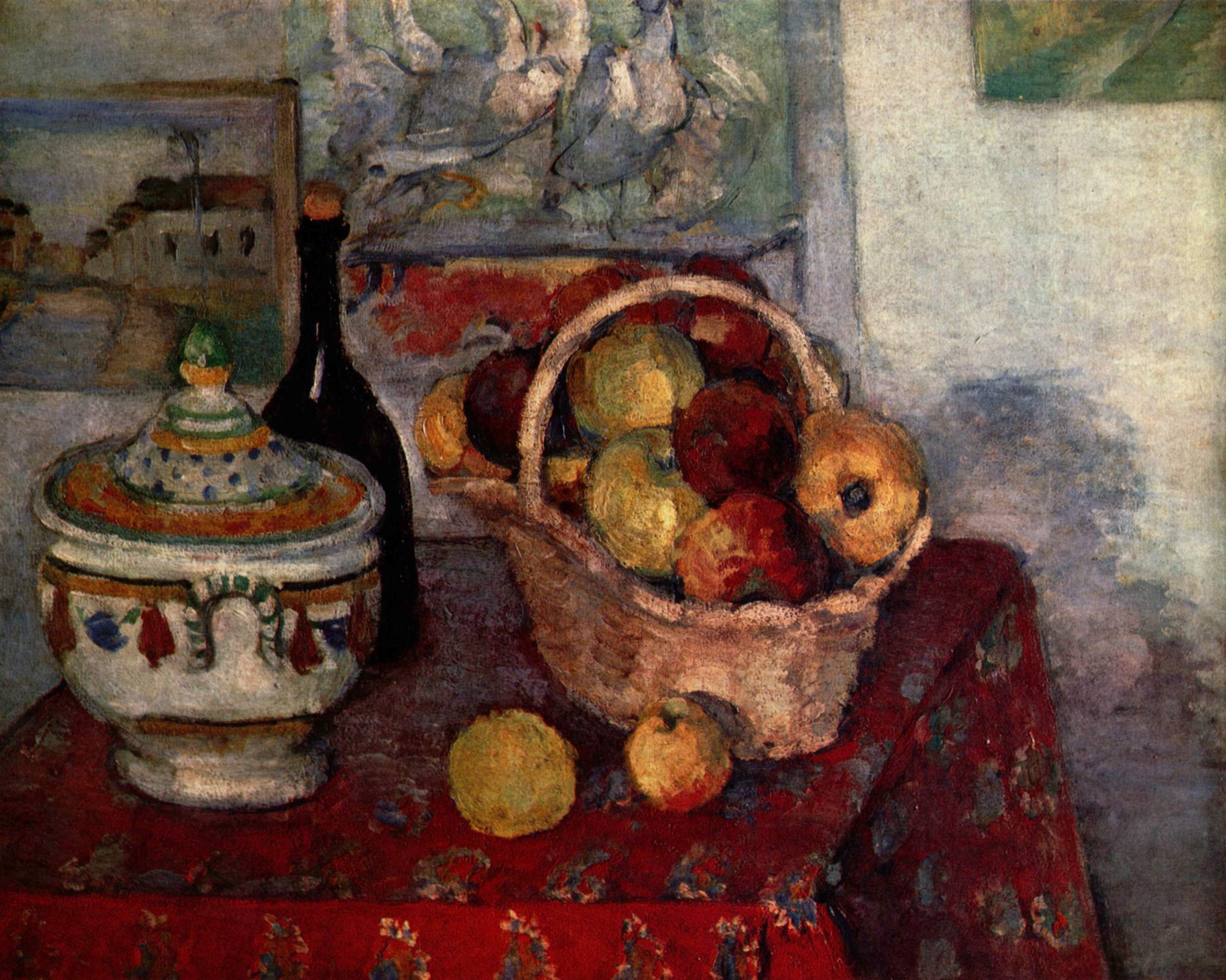 Still Life with Soup Tureen (1884) Paul Cézanne tablo - Dekolata