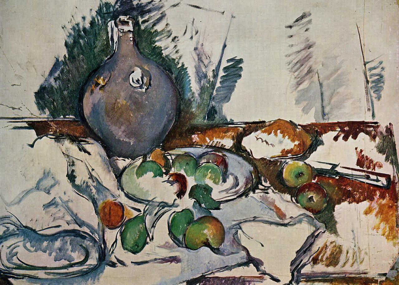 Still Life with Water Jug (1893) Paul Cézanne tablo - Dekolata