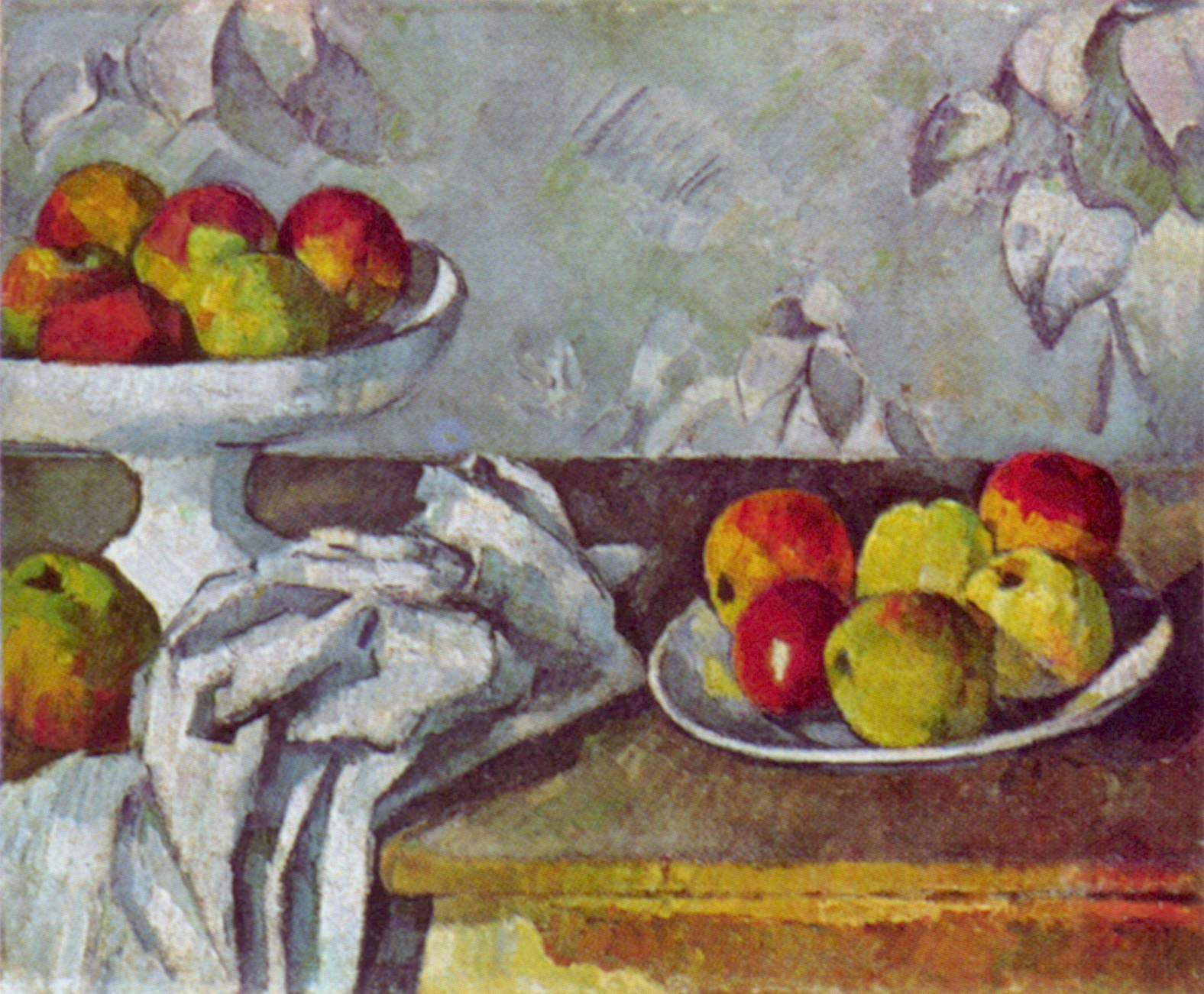 Still life with apples and fruit bowl (1882) Paul Cézanne tablo - Dekolata