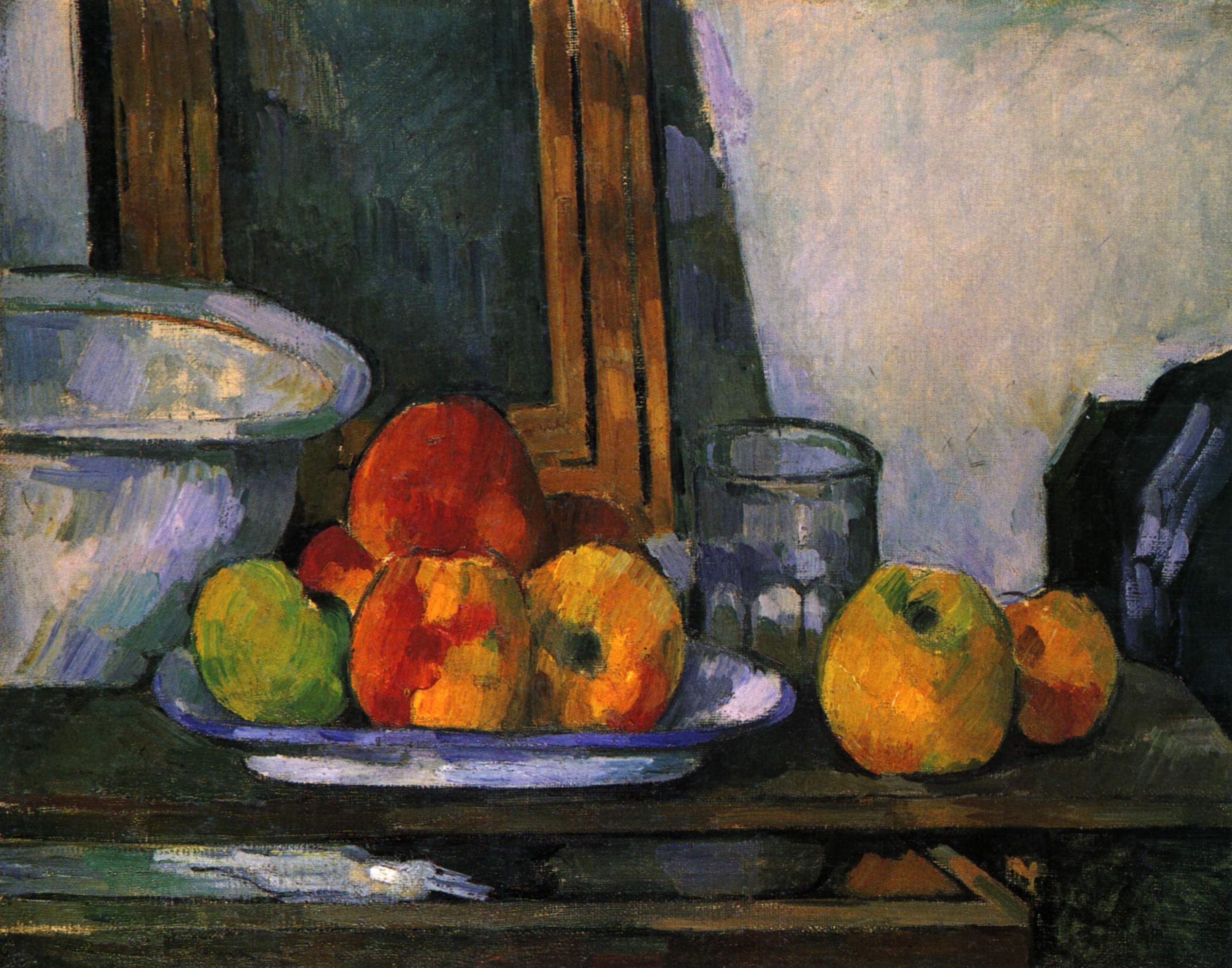 Still life with open drawer (1879) Paul Cézanne tablo - Dekolata