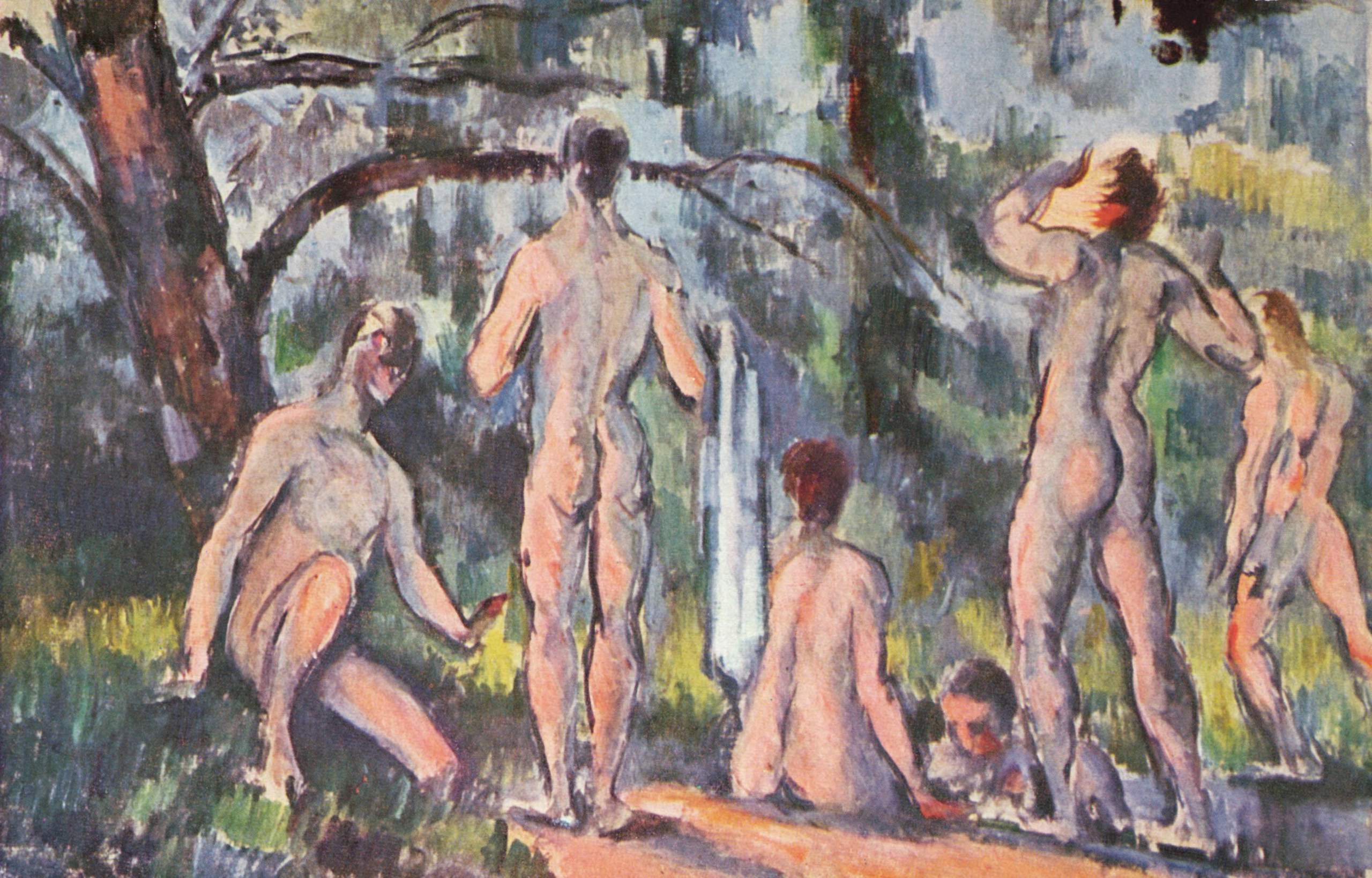 Study of Bathers (1898) Paul Cézanne tablo - Dekolata