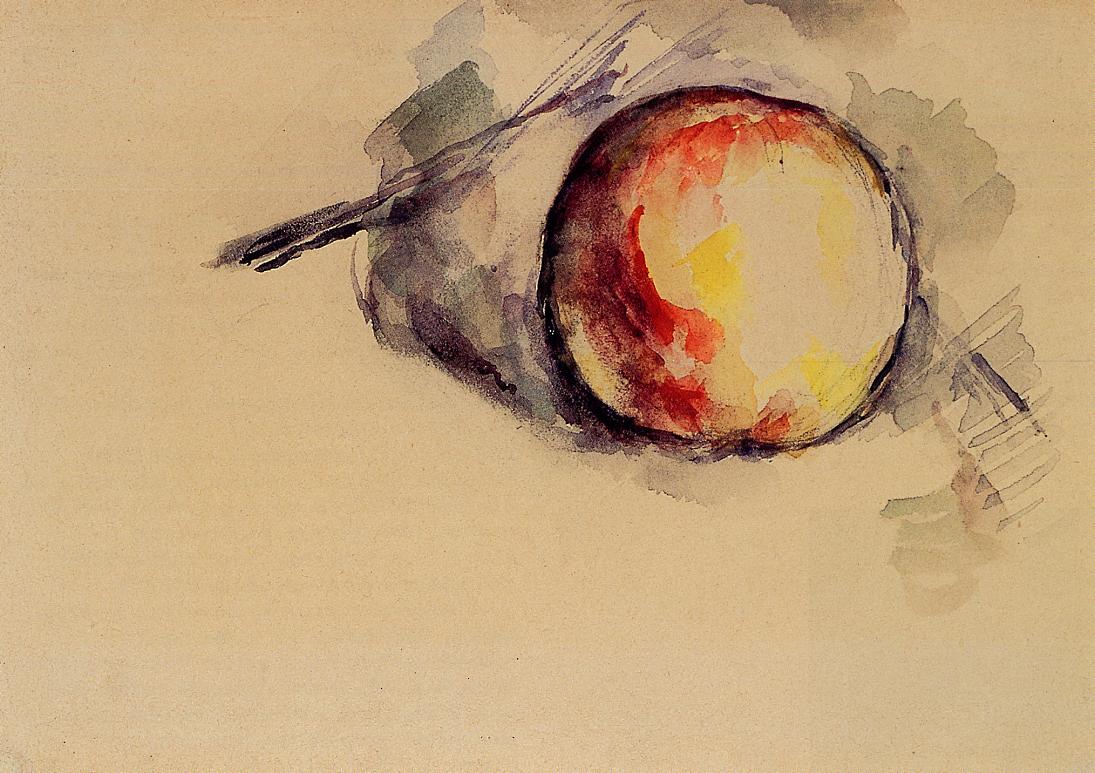 Study of an Apple (1885) Paul Cézanne tablo - Dekolata