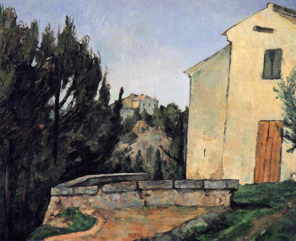 The Abandoned House (1879) Paul Cézanne tablo - Dekolata