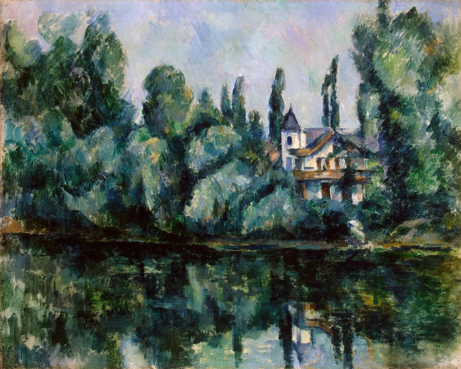 The Banks of the Marne (1888) Paul Cézanne tablo - Dekolata