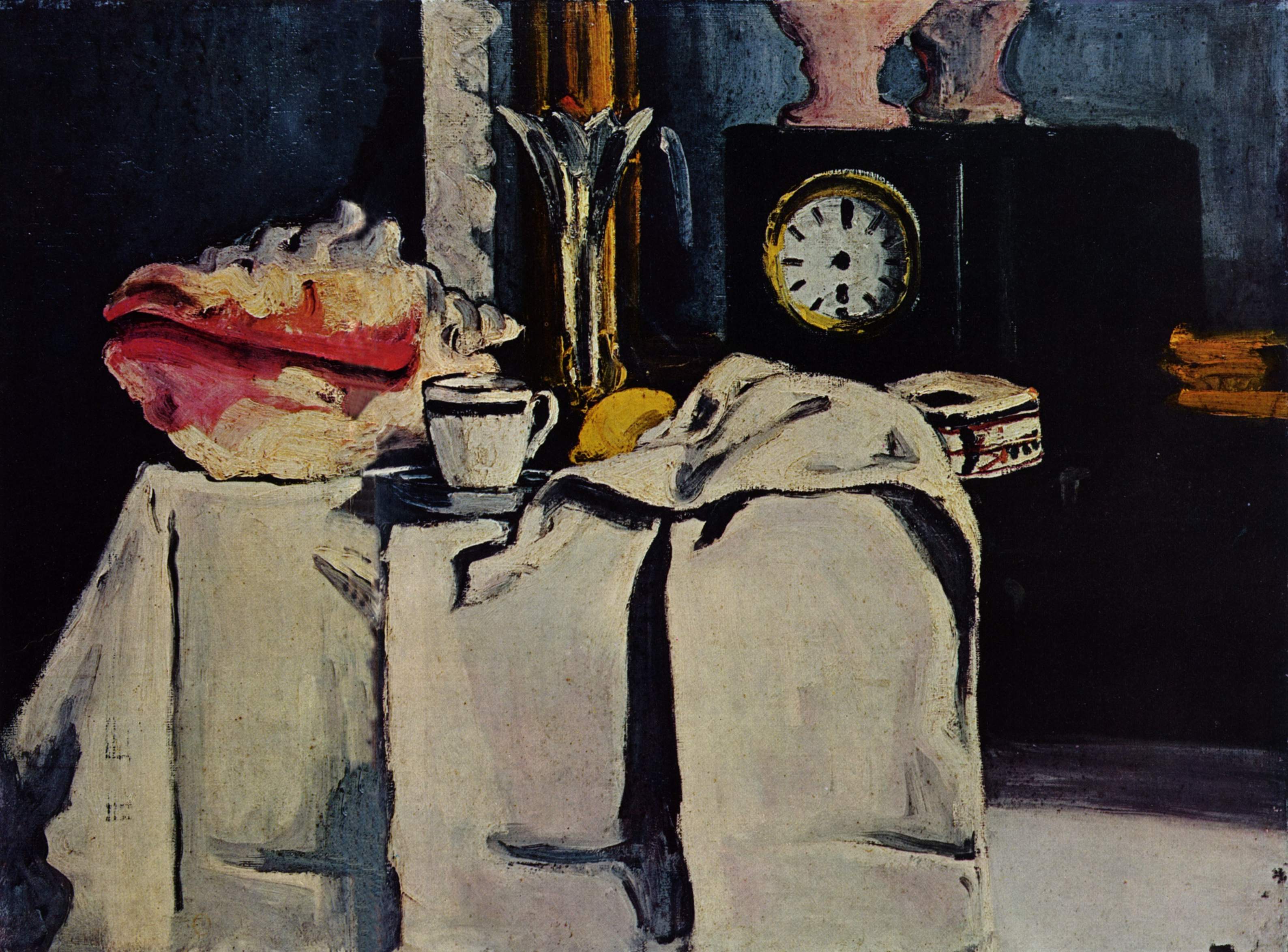 The Black Marble Clock (1870) Paul Cézanne tablo - Dekolata