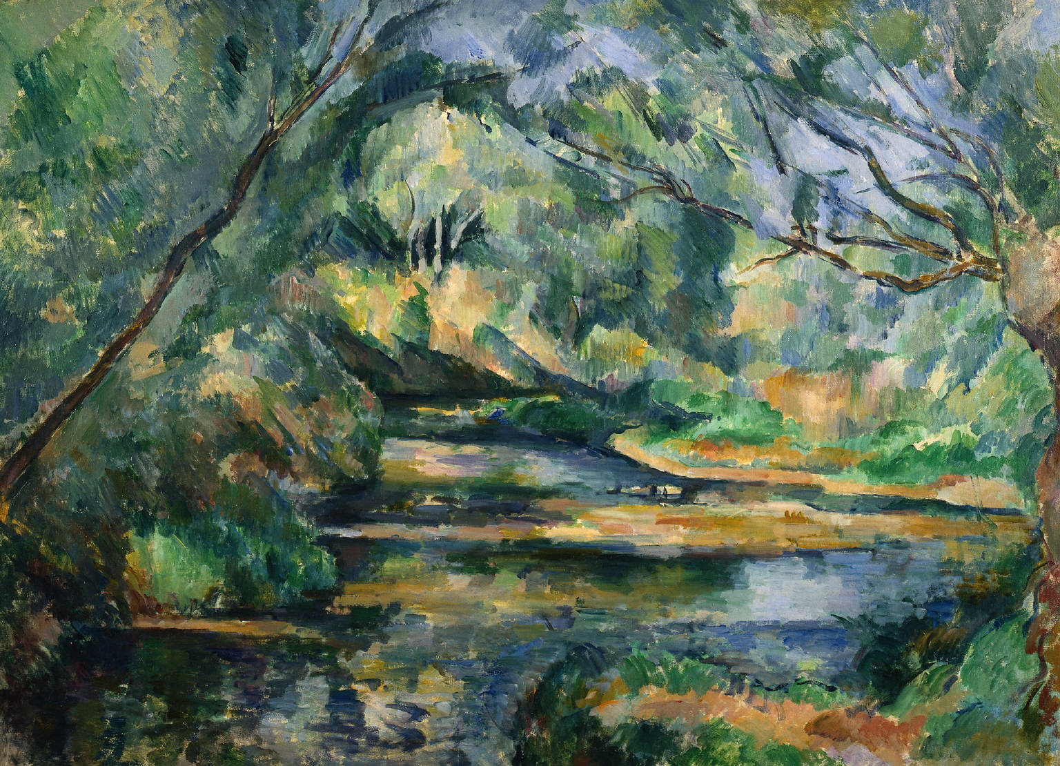The Brook (1898) Paul Cézanne tablo - Dekolata