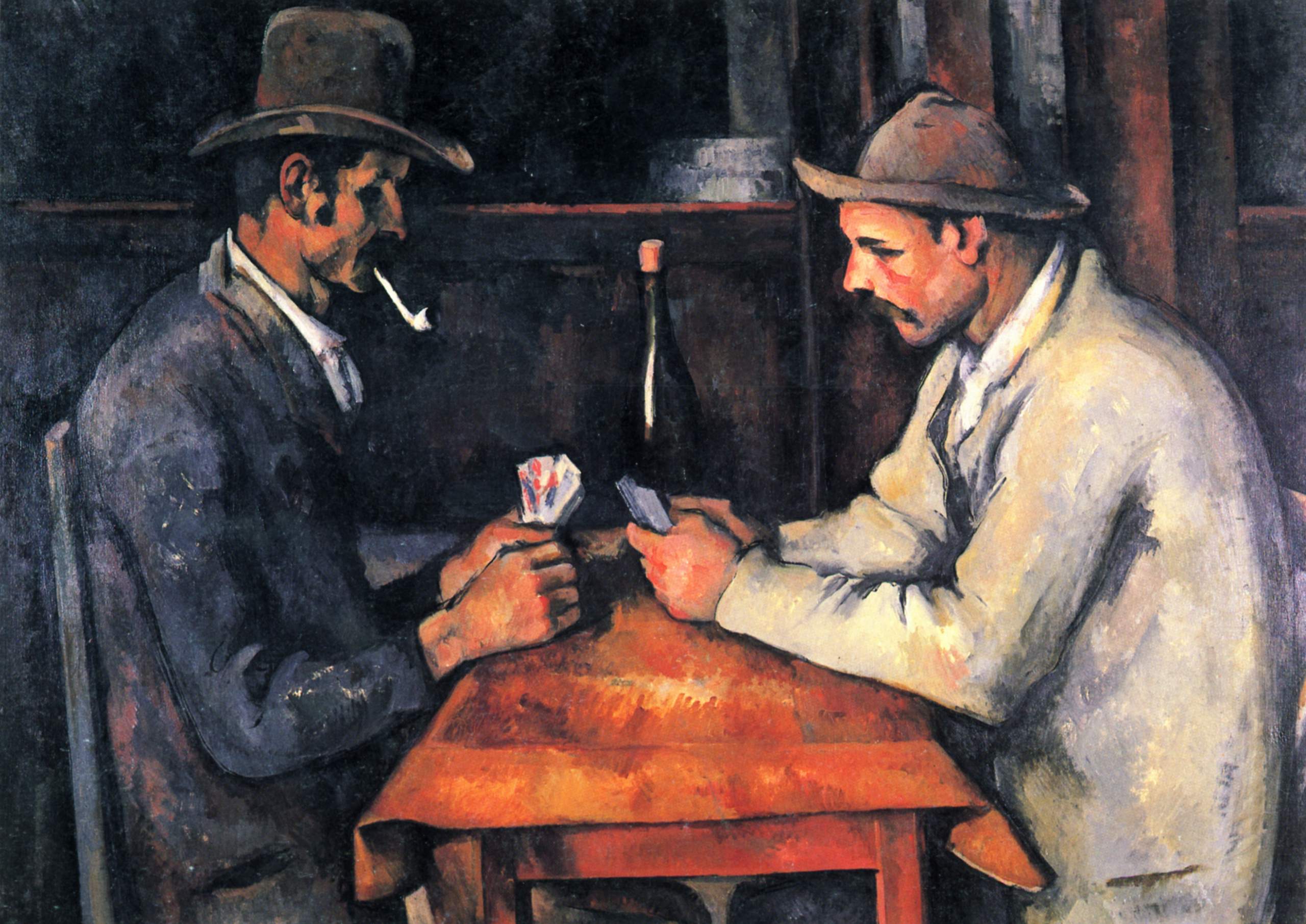 The Card Players (1893) Paul Cézanne tablo - Dekolata