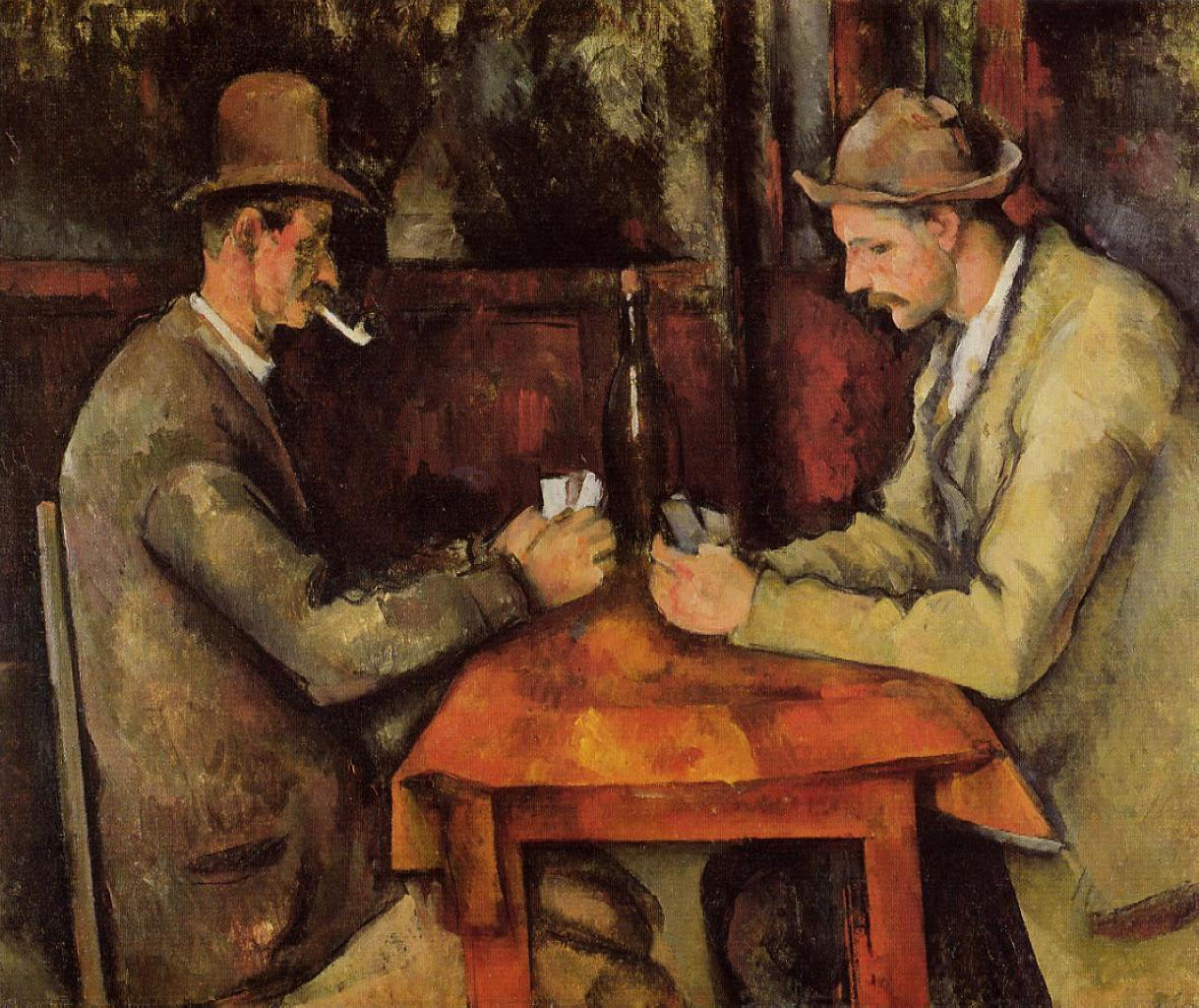 The Card Players (1896) – Paul Cézanne Tablo