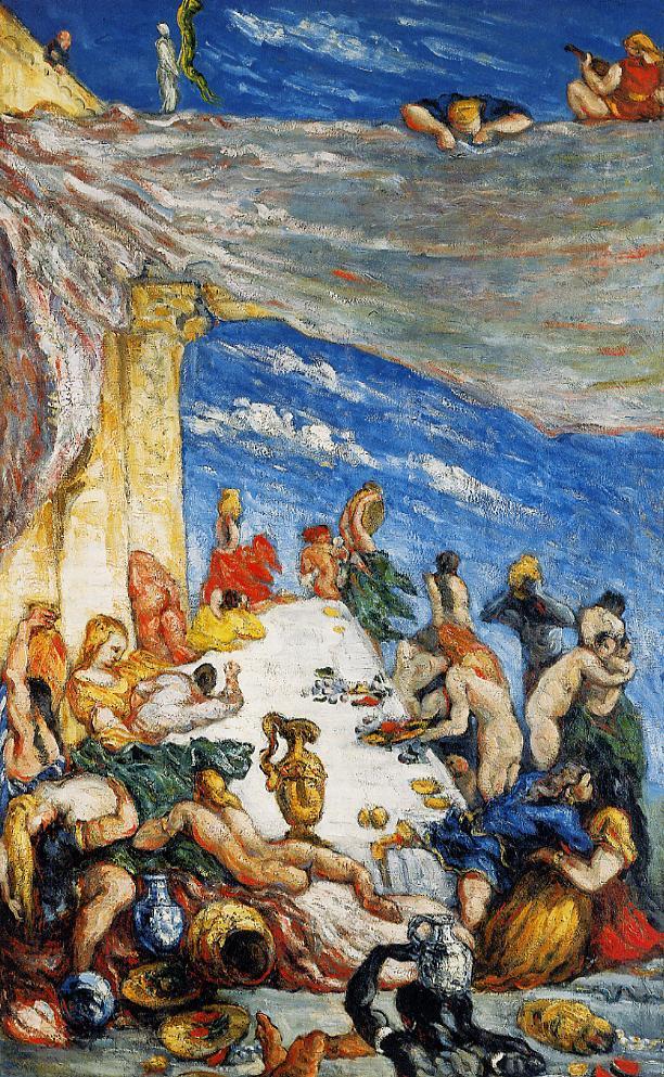 The Feast. The Banquet of Nebuchadnezzar (1870) Paul Cézanne tablo - Dekolata