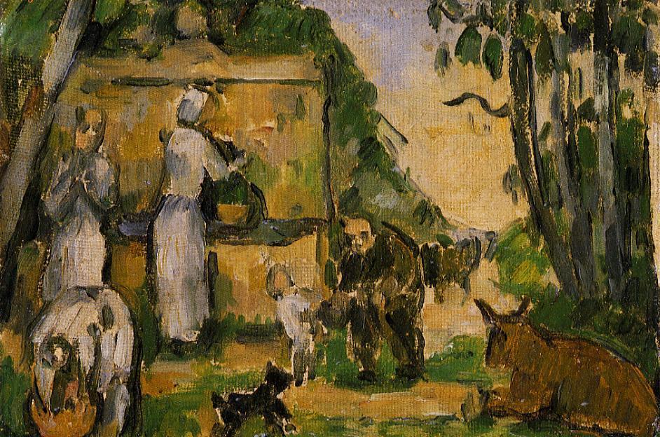 The Fountain (1877) Paul Cézanne tablo - Dekolata