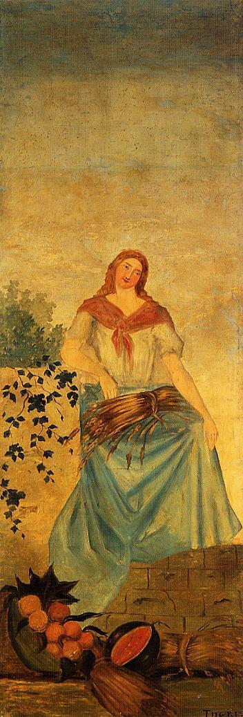 The Four Seasons, Summer (1861) Paul Cézanne tablo - Dekolata