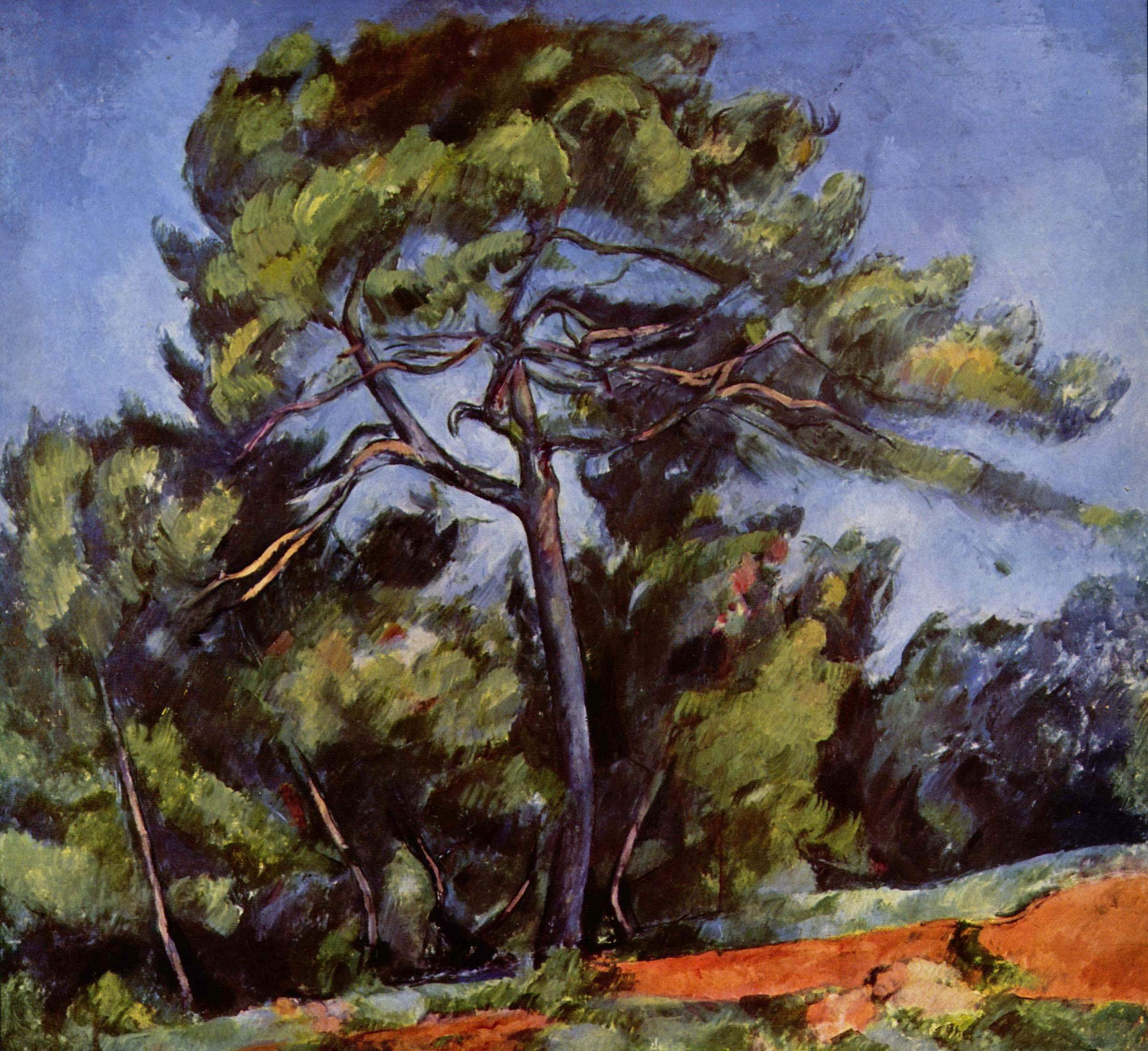 The Great Pine (1889) Paul Cézanne tablo - Dekolata
