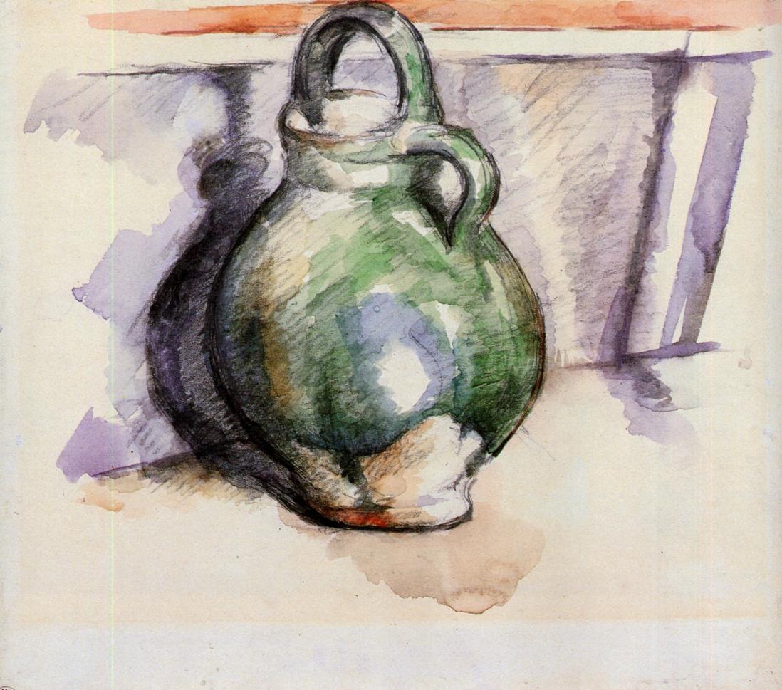 The Green Pitcher (1887) Paul Cézanne tablo - Dekolata