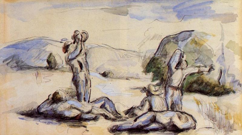 The Harvesters (1878) Paul Cézanne tablo - Dekolata