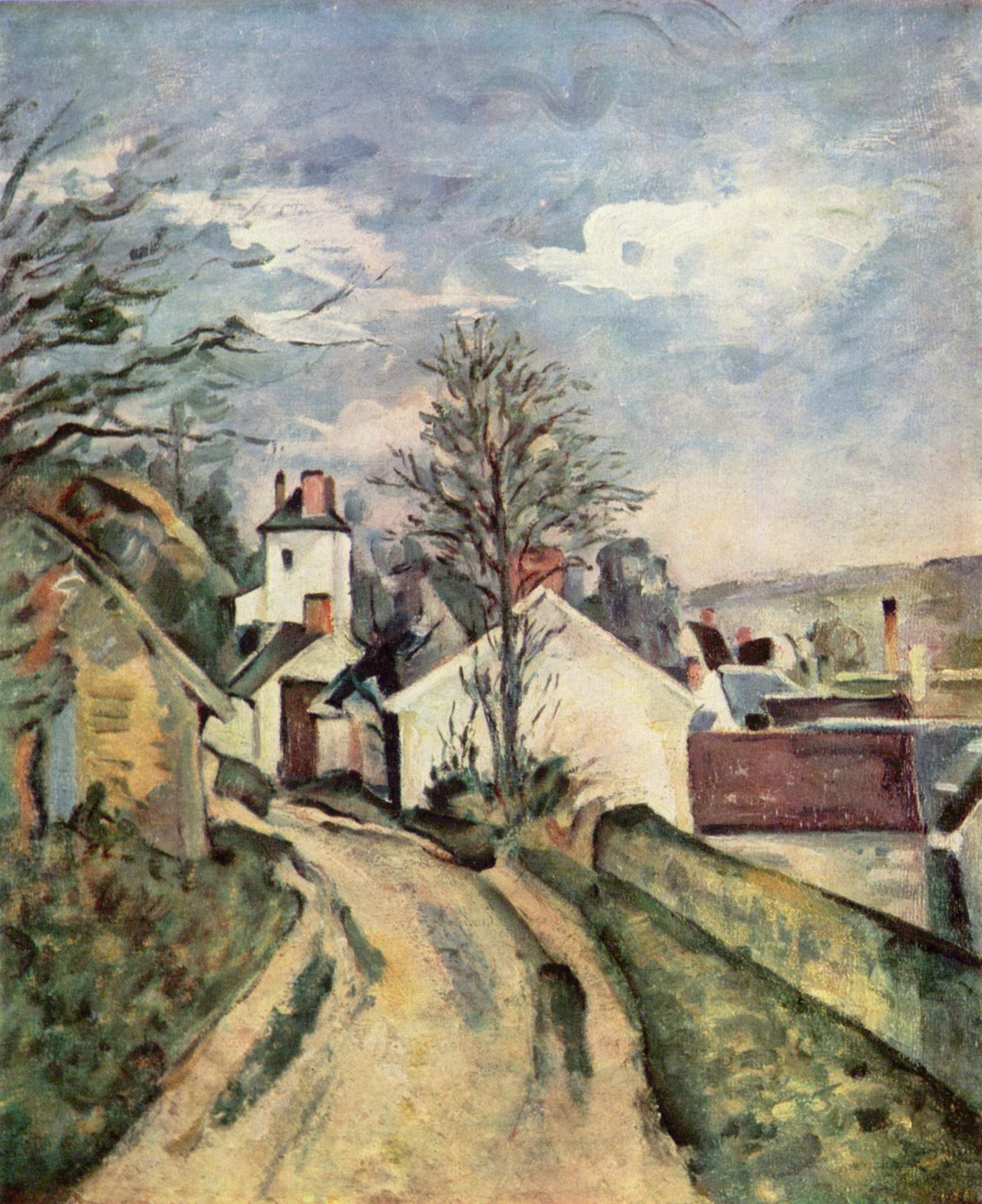 The House of Dr. Gachet in Auvers (1873) Paul Cézanne tablo - Dekolata
