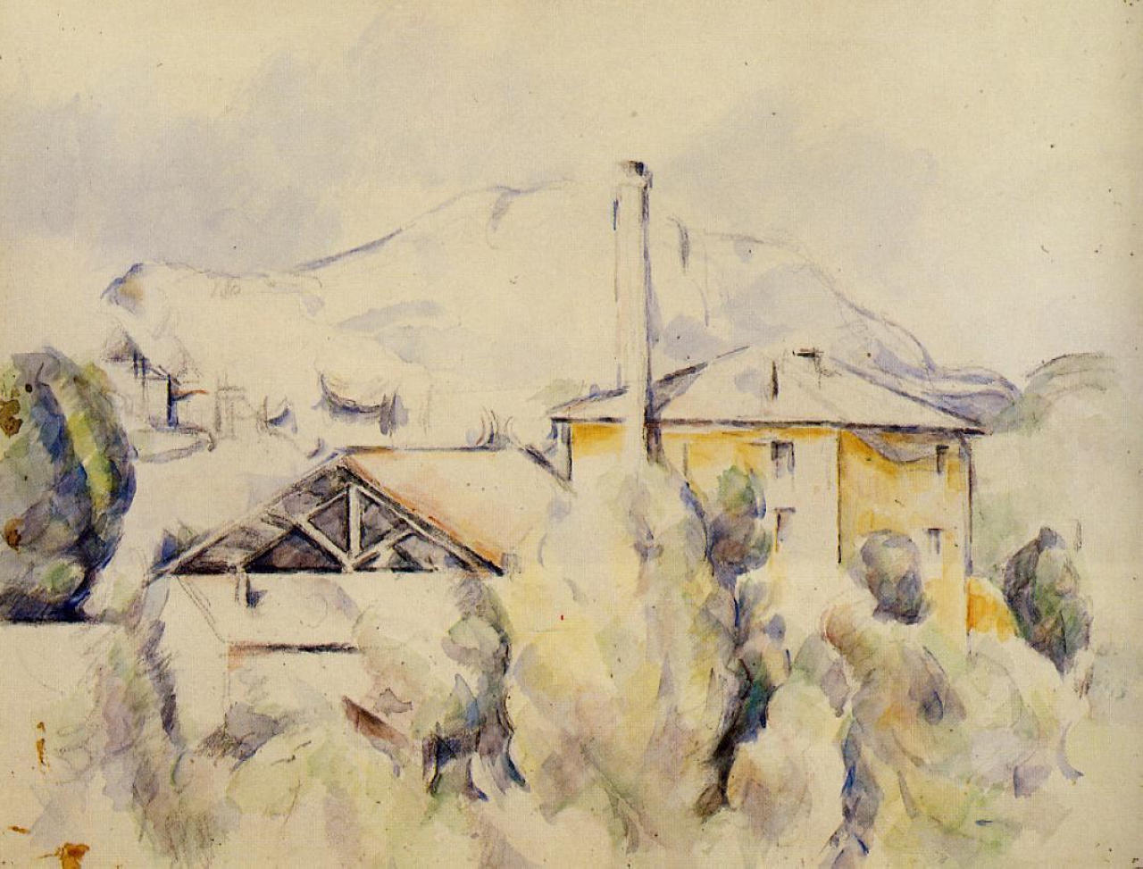 The Lime Kiln (1894) Paul Cézanne tablo - Dekolata