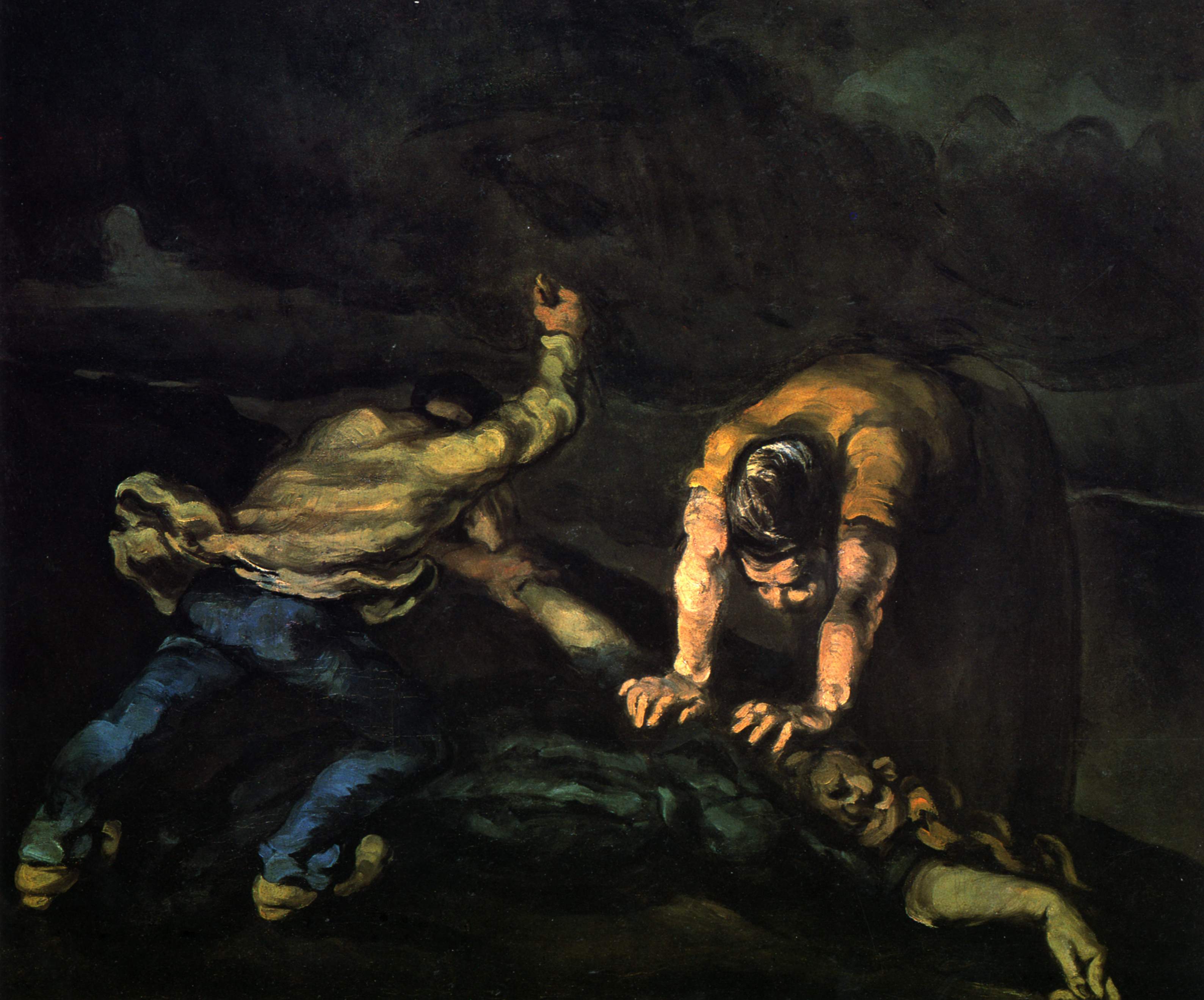 The Murder (1868) Paul Cézanne tablo - Dekolata