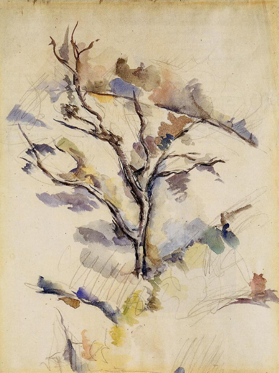 The Oak (1885) Paul Cézanne tablo - Dekolata