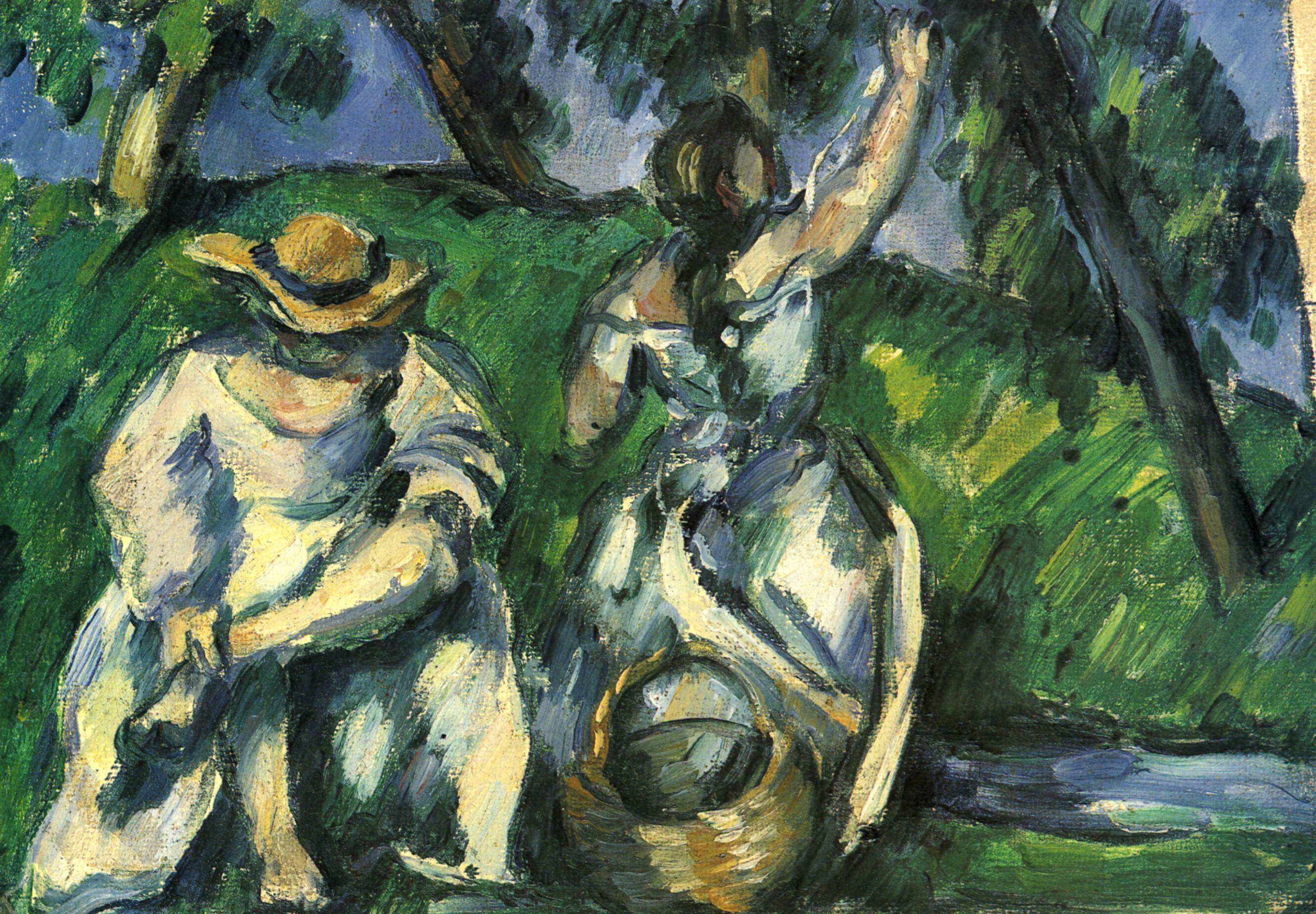 The Obstpfluckerin (1877) Paul Cézanne tablo - Dekolata