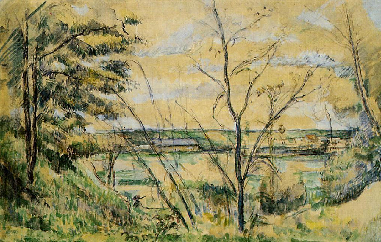 The Oise Valley (1880) Paul Cézanne tablo - Dekolata