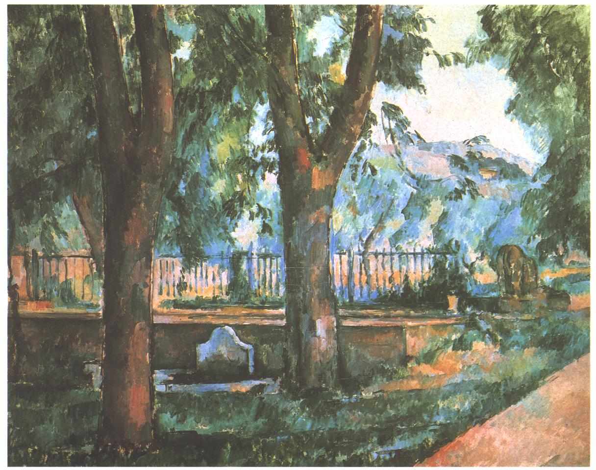 The Pool at Jas de Bouffan (1886) Paul Cézanne tablo - Dekolata