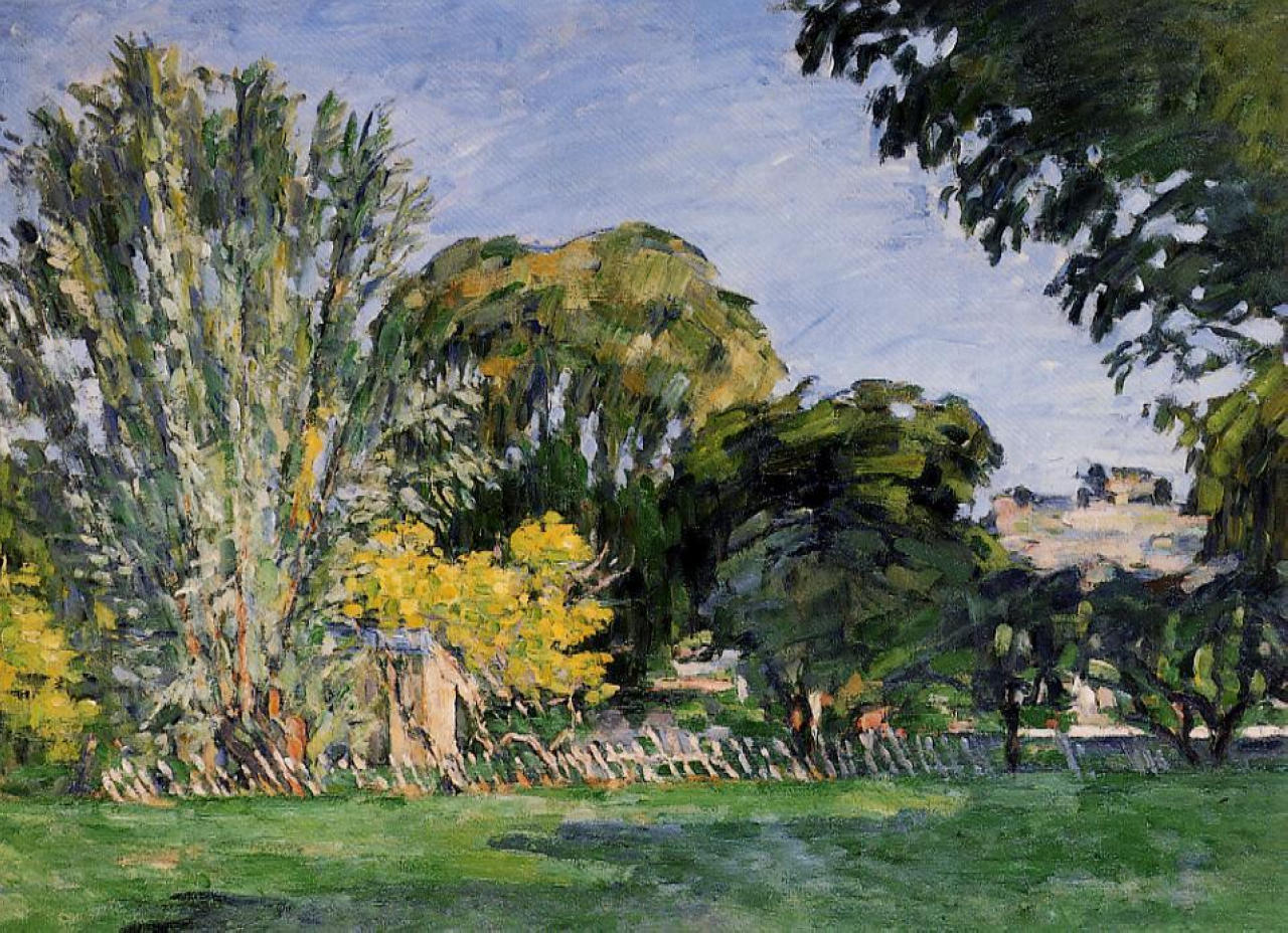 The Trees of Jas de Bouffan (1876) Paul Cézanne tablo - Dekolata