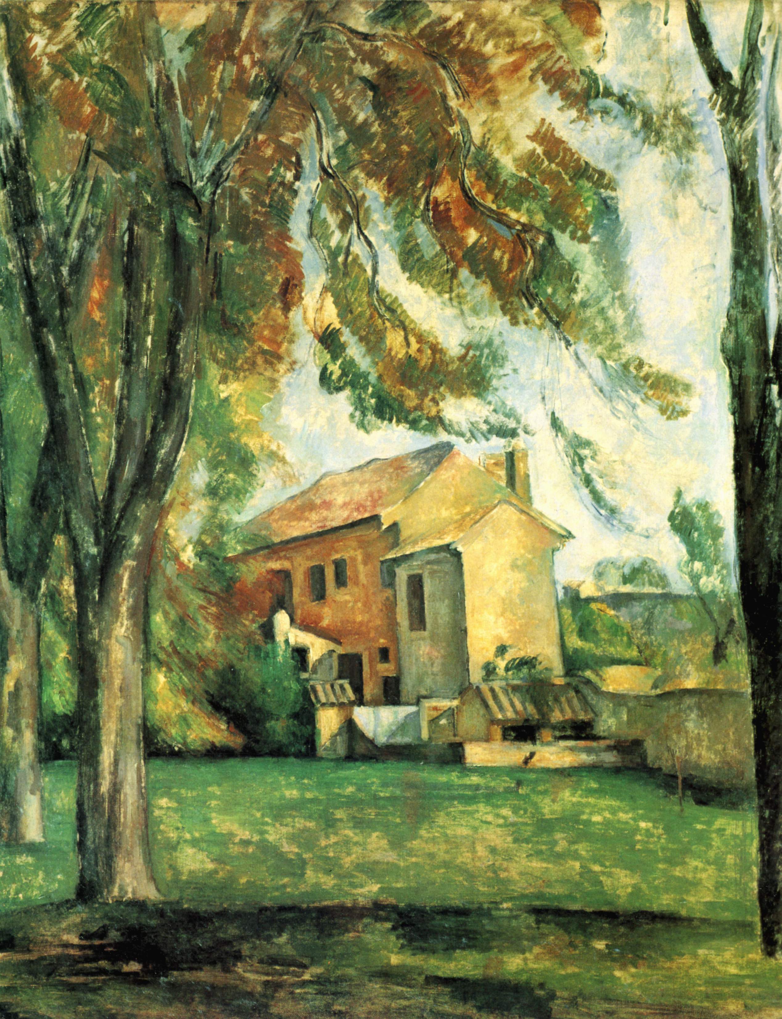 The pond of the Jas de Bouffan (1878) Paul Cézanne tablo - Dekolata