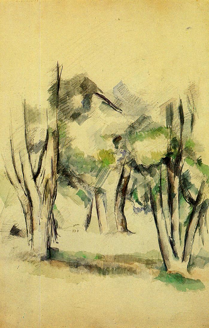 Trees (1884) – Paul Cézanne Tablo