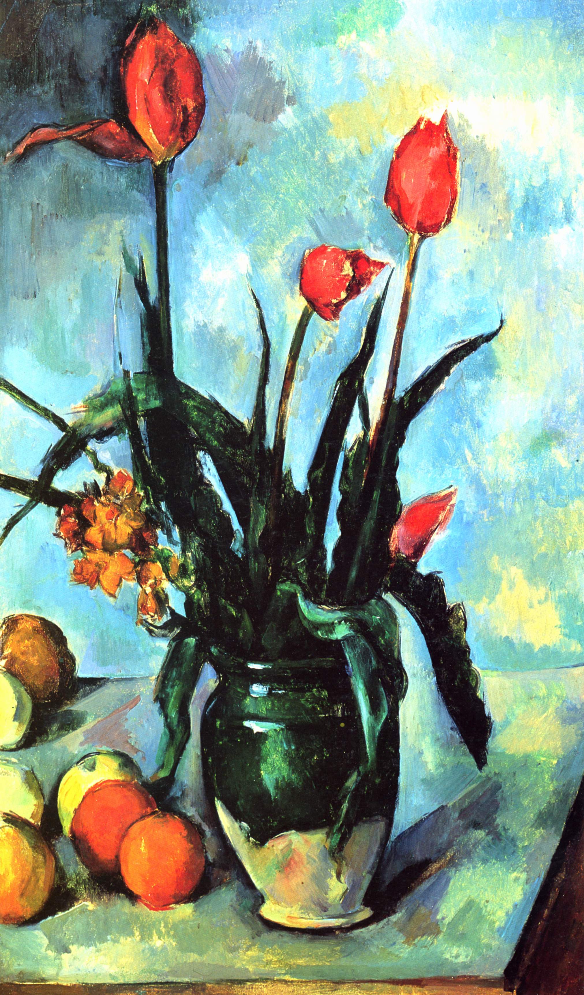 Tulips in a Vase (1892) Paul Cézanne tablo - Dekolata