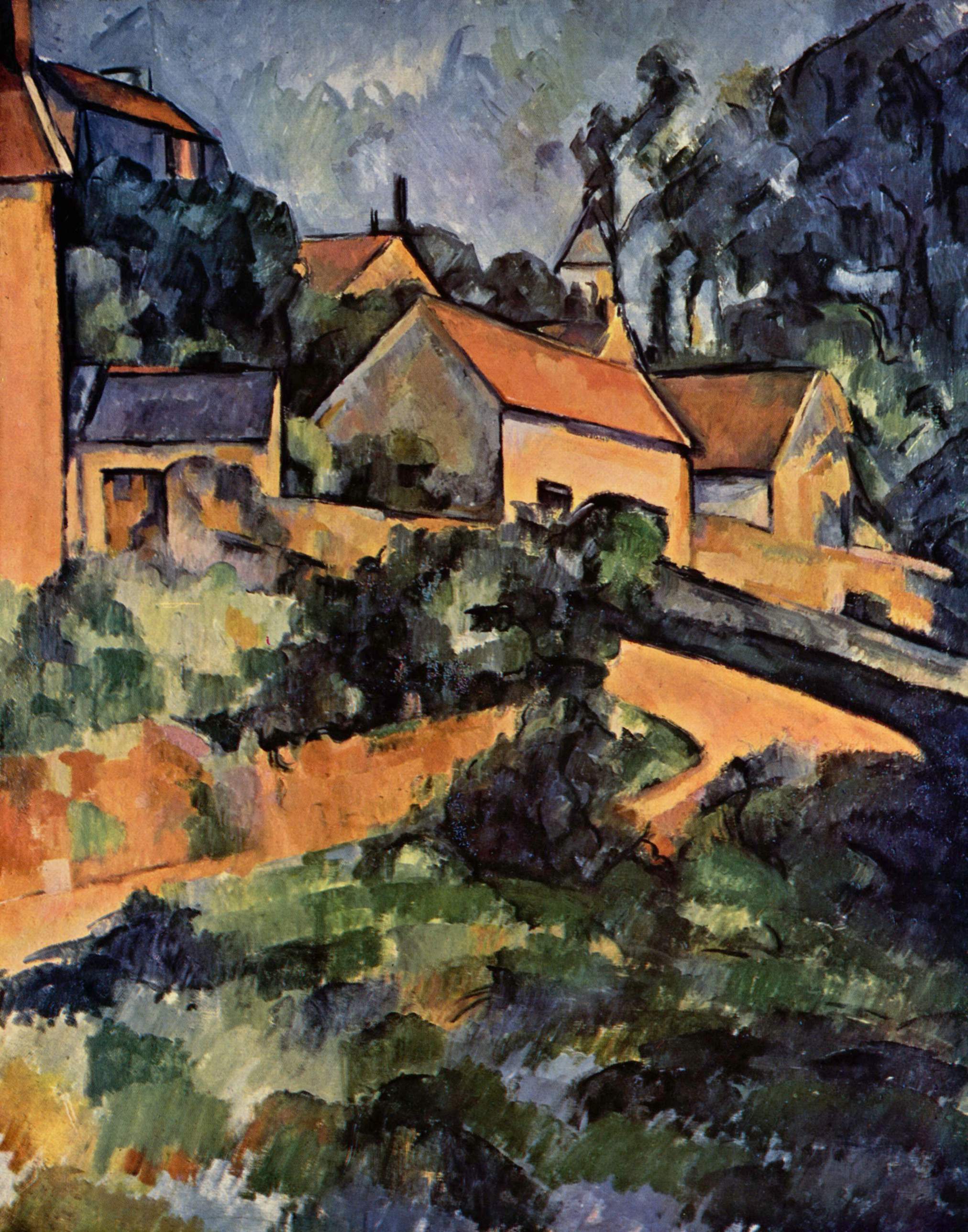 Turning Road at Montgeroult (1899) Paul Cézanne tablo - Dekolata