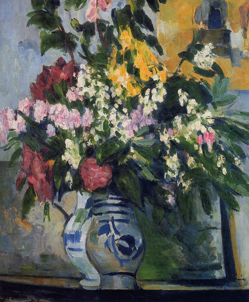 Two Vases of Flowers (1877) Paul Cézanne tablo - Dekolata