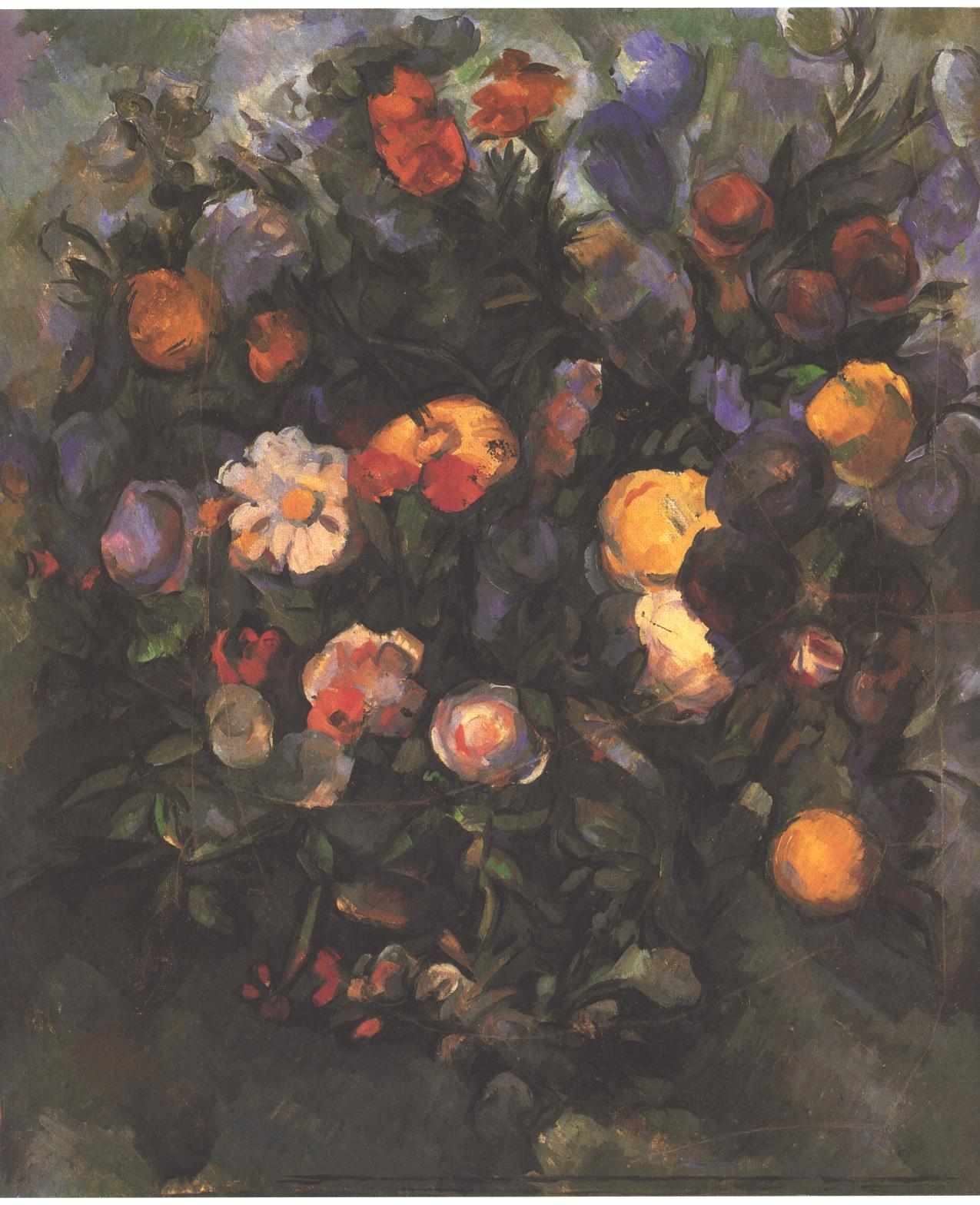 Vase of Flowers (1900) – Paul Cézanne Tablo