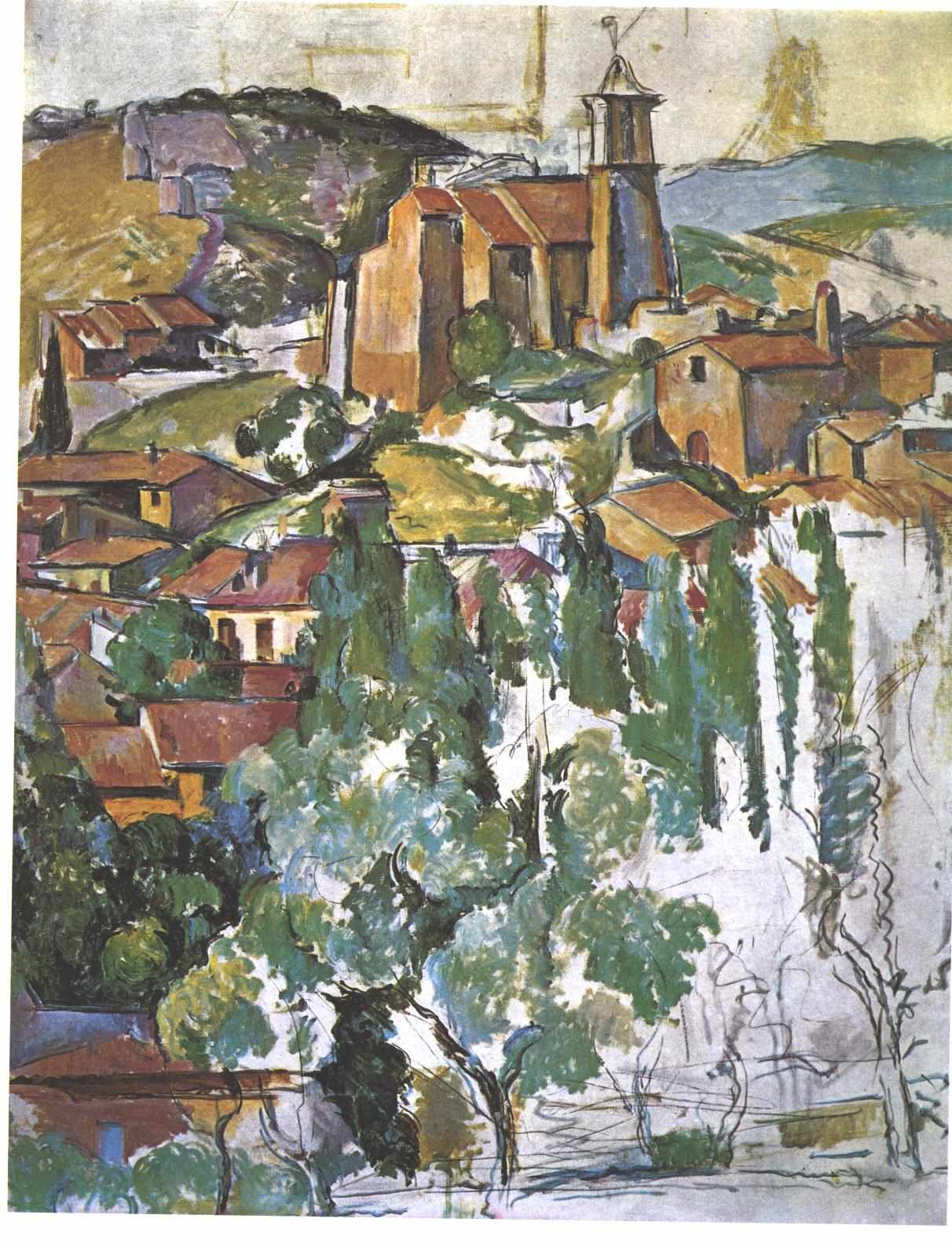 View of Gardanne (1886) – Paul Cézanne Tablo