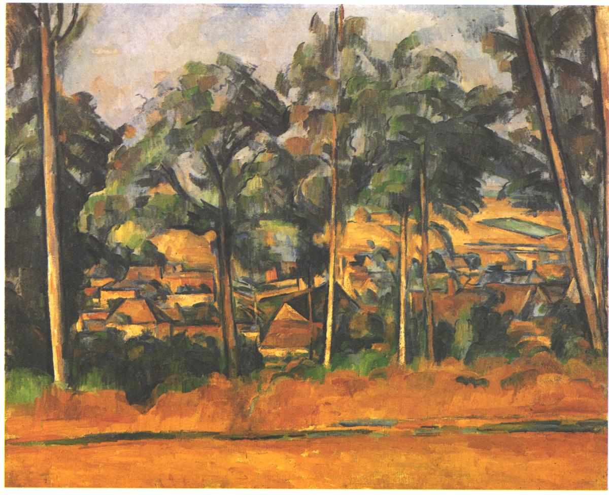 Village in the Provence (1885) Paul Cézanne tablo - Dekolata
