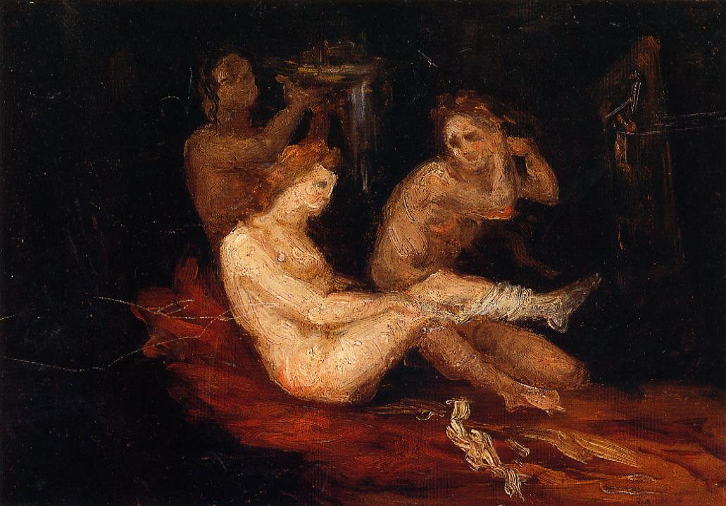 Women Dressing (1867) Paul Cézanne tablo - Dekolata