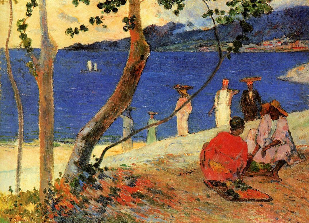 A seashore (1887) – Paul Gauguin Tablo