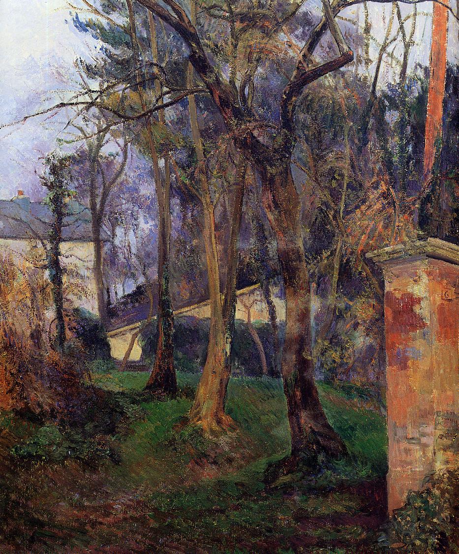 Abandoned garden in Rouen (1884) Paul Gauguin tablo - Dekolata