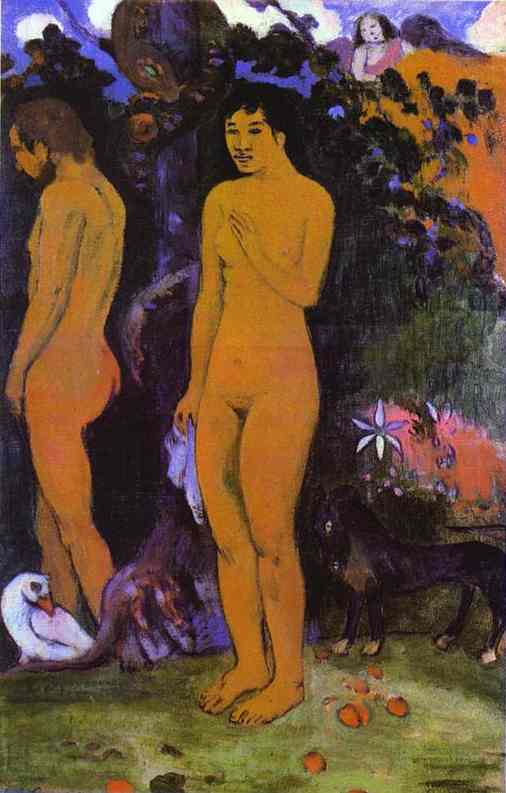 Adam and Eve (1902) Paul Gauguin tablo - Dekolata