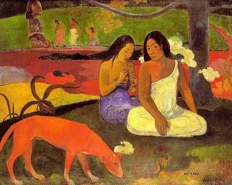 Arearea I (1892) Paul Gauguin tablo - Dekolata