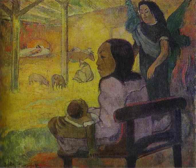 Baby (Nativity of Tahitian Christ) (1896) Paul Gauguin tablo - Dekolata